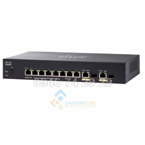 Switch Cisco SG350-10P-K9-EU switch 8 port