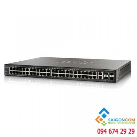 Bộ chia tín hiệu Switch Cisco 48-Port Managed Stackable Gigabit  SG500-52-K9-G5