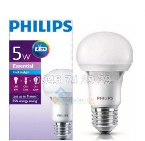 Đèn led tròn Essential 5W Philips