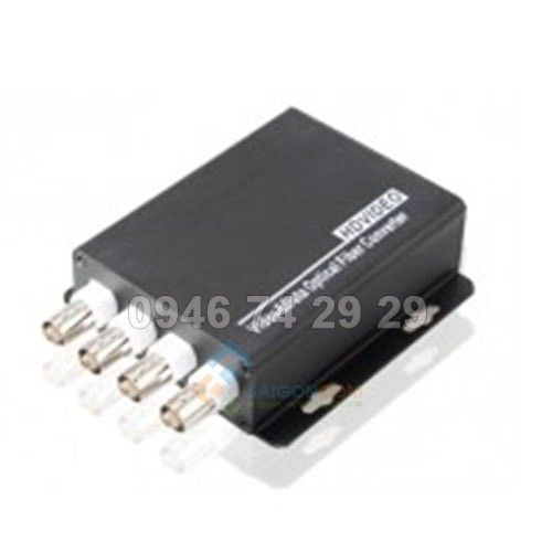 Converter Quang  to Video 4 Port